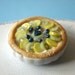 Dollhouse Miniature Fruit Tart - Lemon, Kiwi and Blueberries