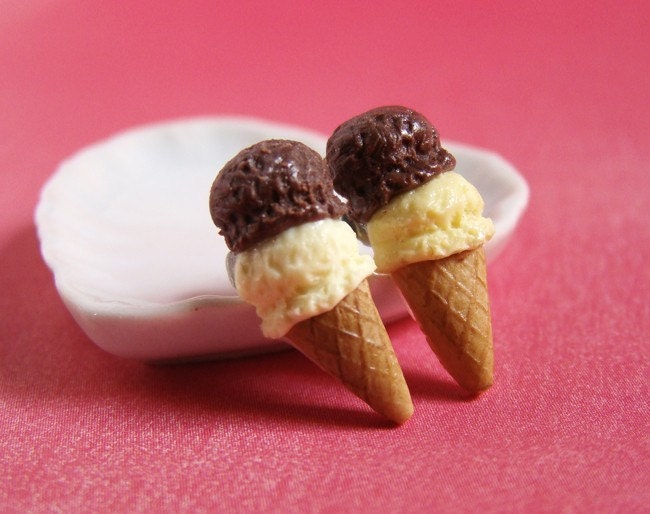Ice Cream Earrings - Sweet & Small Scoops - S - IceCream Collection