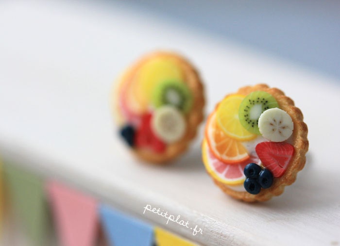 Fruit Tart Earrings - Tutti Frutti - Fruit Tart Collection