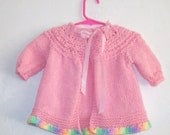 Pink Baby Girls Sweater 6 to 9 Months     Free Shipping in USA