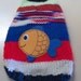 Small "Lets Go Fishin" Dog Sweater Free Shipping in USA