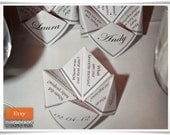 Wedding Anniversary Bachelorette Birthday Cootie Catcher - 8 questions - customizable