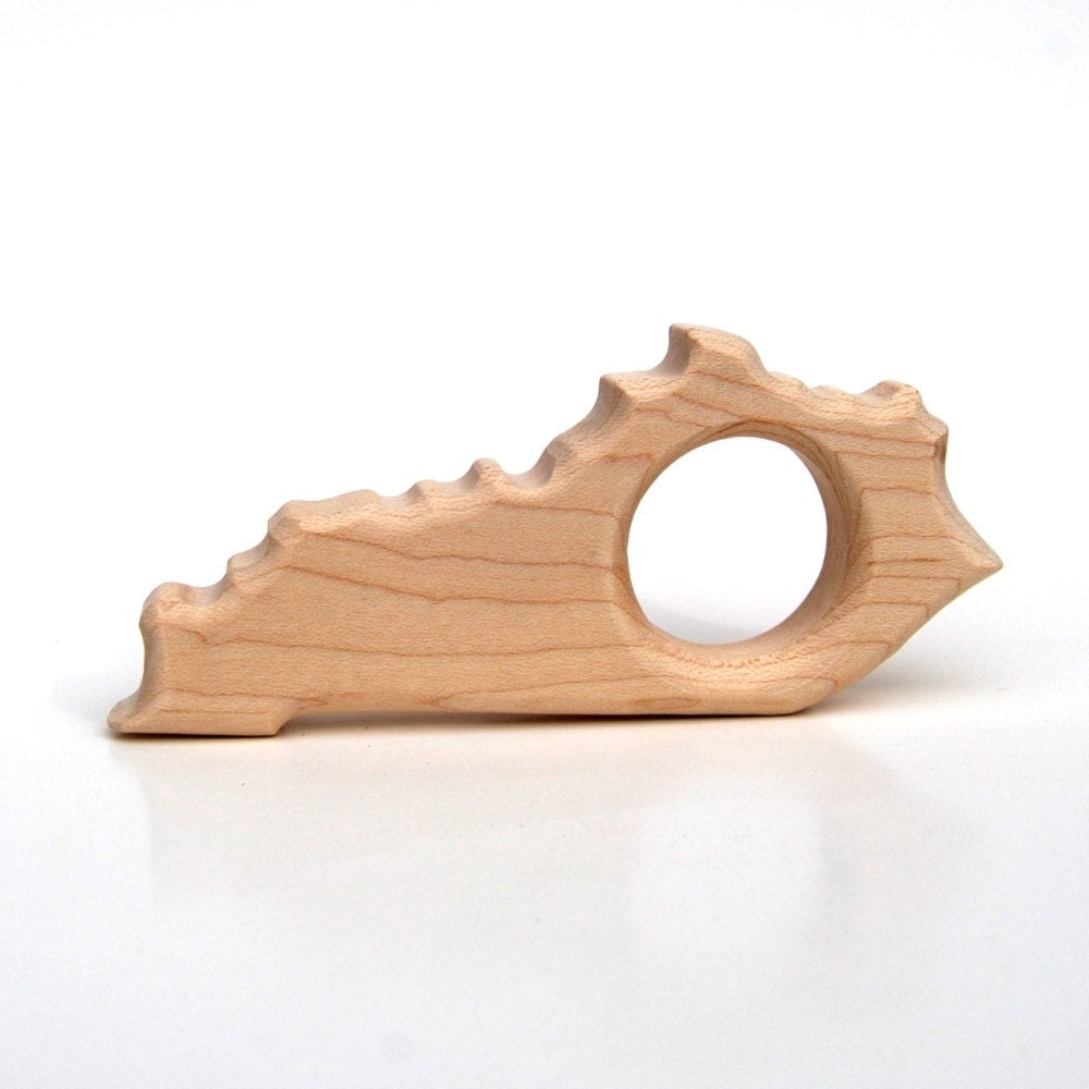Little Kentucky TEETHING TOY - natural wooden teether for infants and toddlers