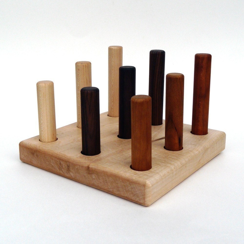 wooden toy peg puzzle, montessori sorting toy