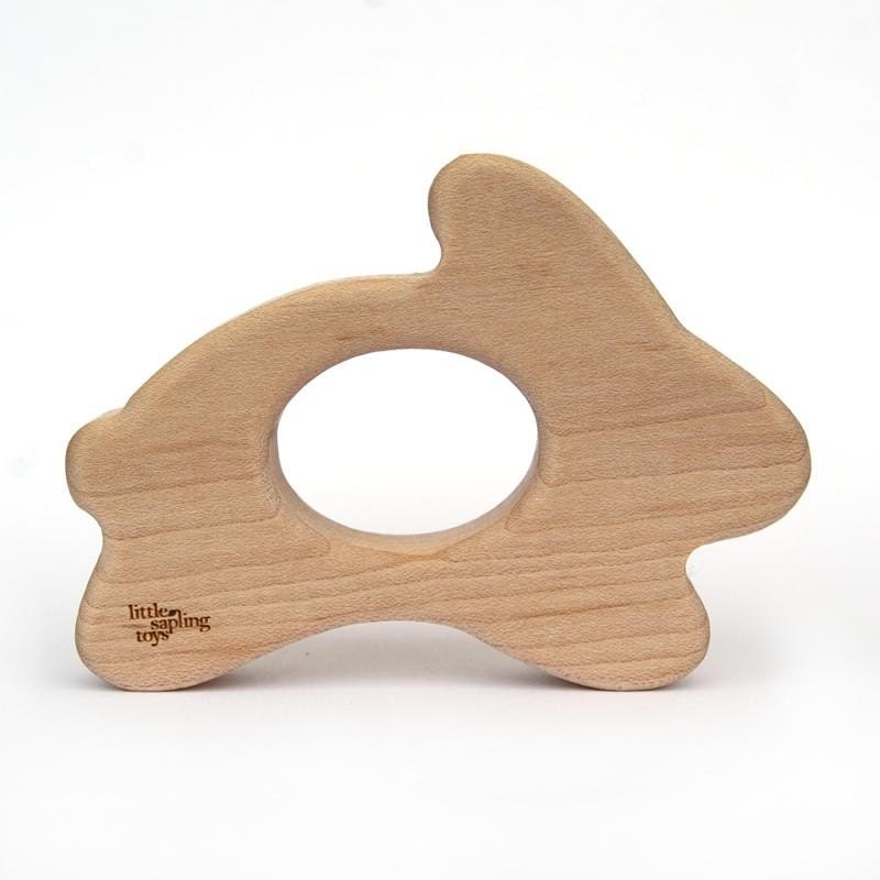 Wood Teether Bunny wooden toy natural baby toy