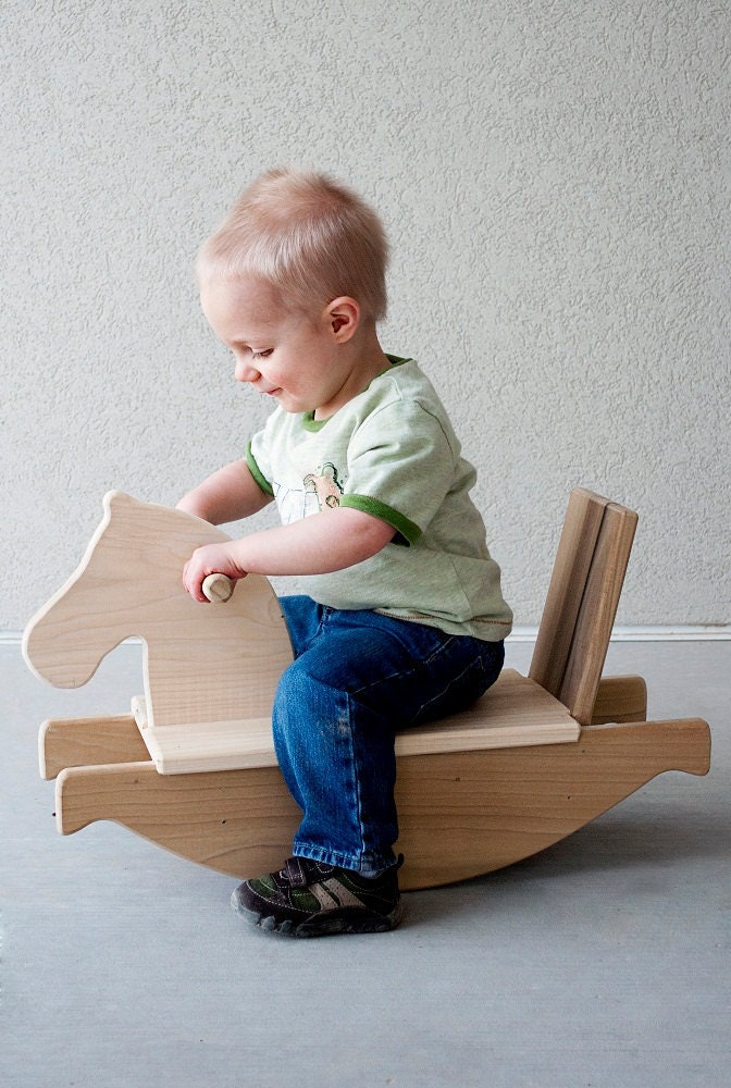 Rocking Horse wooden toy kids toy safe toy