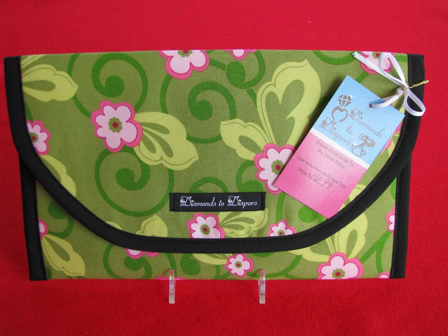 Floral Daze Diaper and Wipe Case Holder Clutch