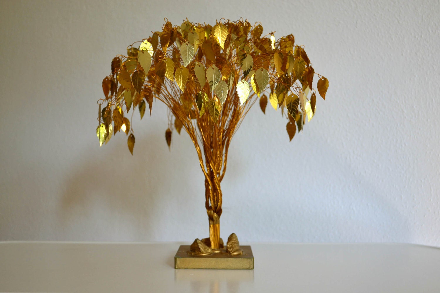 Gold Metal Dream Tree Sculpture J.E. Tramel