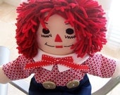 Raggedy Andy Doll - 16 1/2 inches tall