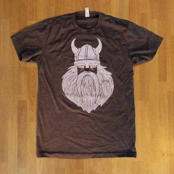 X-Large - Viking Wooden Beard - Mens crew-neck