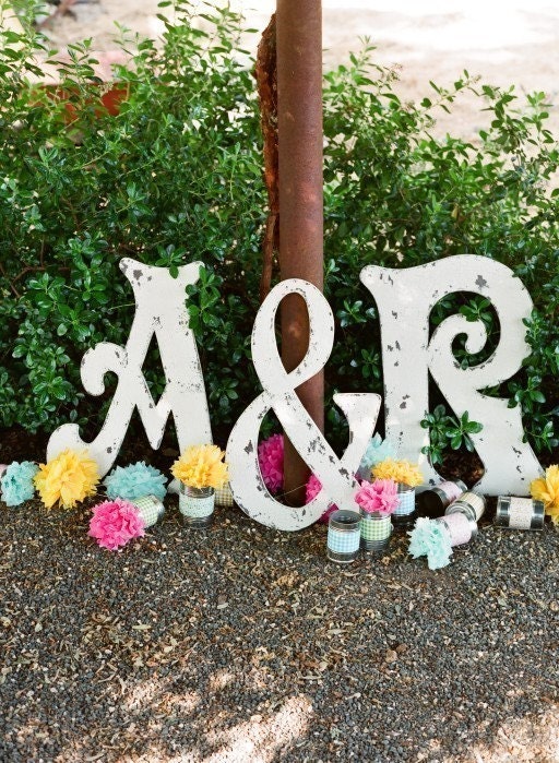 LETTER J 2 ft. tall Shabby Chippy Cottage Vintage Style Signs French Chic Initials Letters