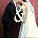 AMPERSAND or the AND SIGN Shabby Cottage Letters for your Save the Date, Wedding Guest Book, 24 in tall