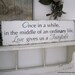 Once in a while in the middle of an ordinary life Love gives us a Fairytale / Vintage Wedding Sign 7 x 24