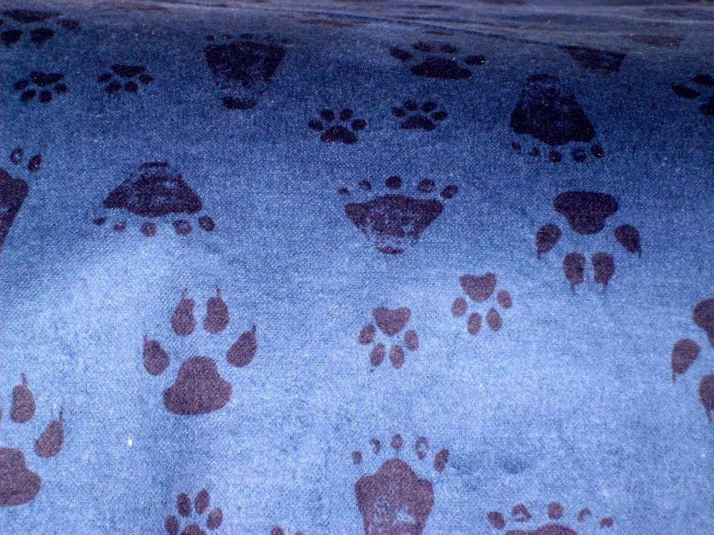 Flannel Paw Pillowcase