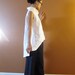 handmade to measure simplicity linen wavy top with chipao collar