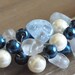 Nautical Beach Weddings Pearl and Glass Necklace