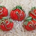 Lampwork Glass Beads Halloween Pumpkin SRA 215 by CC Design