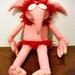Labyrinth Firey Plush Goblin Ooak David Bowie. Jim Henson. 30cm