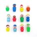 Rainbow People - 8x8 photograph - vintage toys