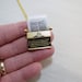Typewriter Necklace Miniature Charm Pendant  Brass
