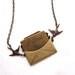 I Love You Envelope Locket Antiqued Brass Necklace