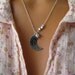 I Love You To The Moon And Back Hand Stamped Necklace