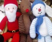PDF Knitting Pattern - Christmas Trio