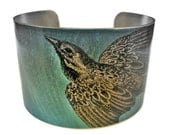 Stainless Steel cuff bracelet Bird Vintage style Free Shipping to USA