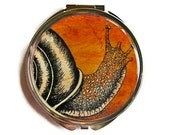 Snail Compact Mirror Pocket Mirror Large