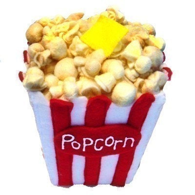MOVIE TIME - PDF Felt Food Pattern (Popcorn, Candy, Pretzel, Licorice, Drink, Tickets)