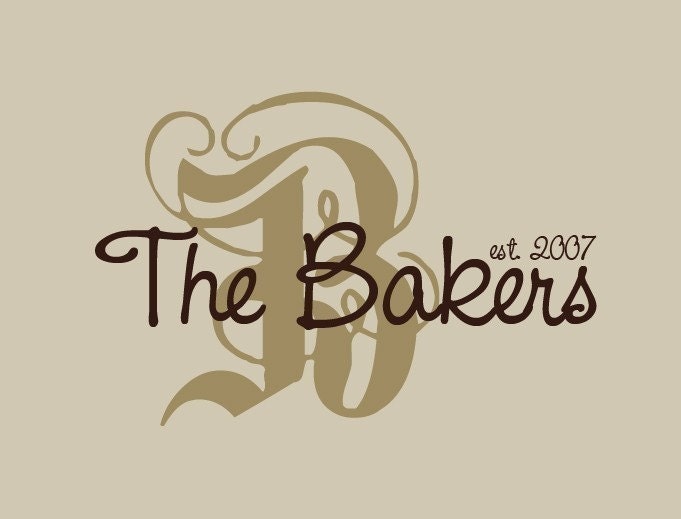 Personalized Vinyl Decal Monogram wall sticker Family Name custom colors for home decor or wedding