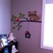 Tree branch Vinyl Wall decal decor Kids monogram and Birdhouse , Baby nursery wall art