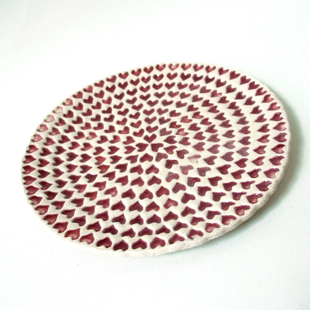 Full of love dessert plate