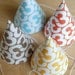 helvetica 3rd birthday party hats set of 8