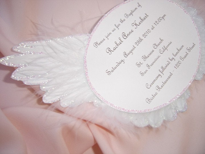 80 Heaven Sent Angel Wing Invitations
