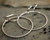 Large Endless Earrings in Sterling Silver