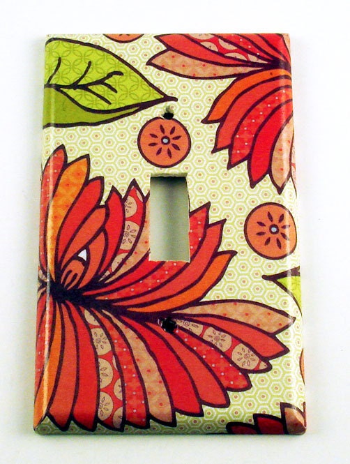 Light Switch Cover  Wall Decor  Single  Switch Plate  in Marmalade (115S)