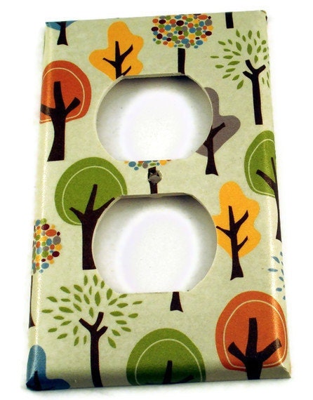 Light Switch Cover Wall Decor Switchplate  Outlet Plate  in  Grateful Tree Farm Outlet  (118O)