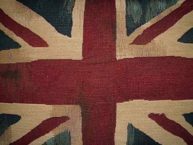 Vintage Union Jack British Flag Tapestry Cushion Pillow