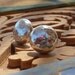 Big silver studs earring, Eco friendly earrings, Chunky Smarty silver earrings