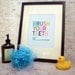 Hang Your Towel - 8 x 10 bathroom wall art print