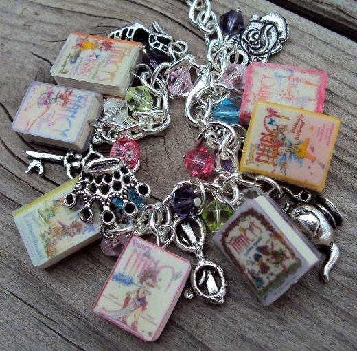 ADULT SIZE FancyNancy Books Fringe Charm Bracelet