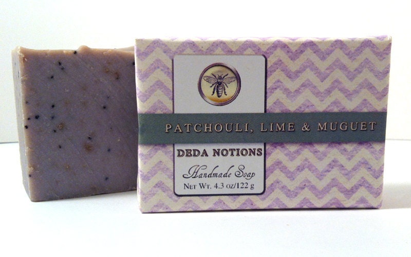 Patchouli, Lime and Muguet - OLIVE & SHEA BUTTER Soap - Cold Process Soap