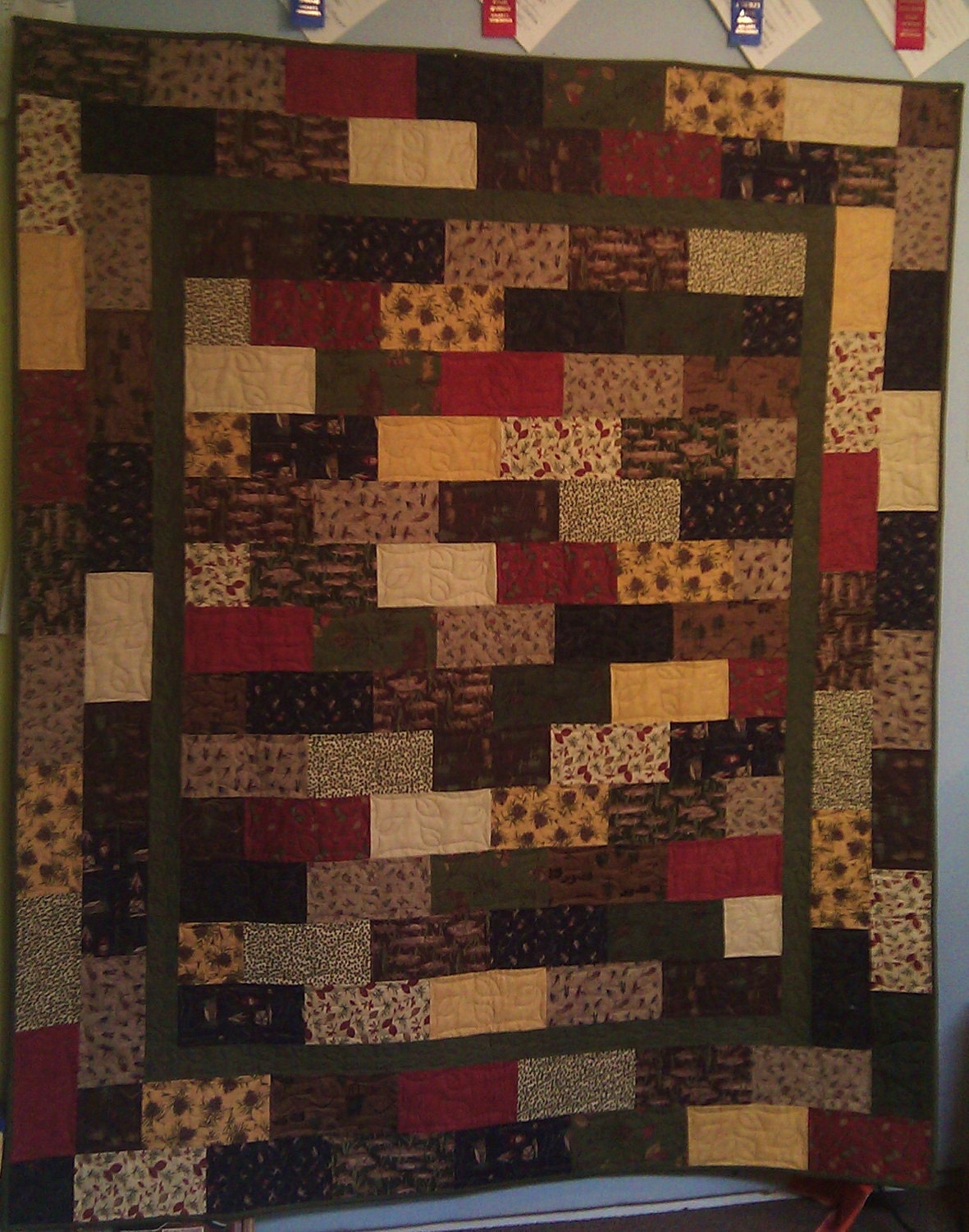 Northwoods Flannel Quilt - 59 x 72 - FREE U.S. SHIPPING