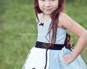 ALICE IN WONDERLAND dress  retro Alice costume tutu dress for girls special occasion or tea party  costume