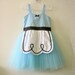 ALICE IN WONDERLAND dress for girls fairy tale special occasion or tea party handmade costume