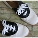 Vintage 50s Black and White School Saddle Shoe - sz 10
