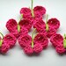 Crochet Butterflies in Hot Pink