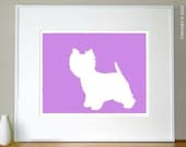 Mod Westie Print - West Highland White Terrier - 8x10