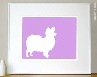 Mod Papillon Butterfly Dog Print - 8x10